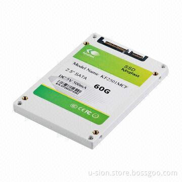 2.5-inch SATA II 60GB SSD with Shock-resistant, Easy-to-install